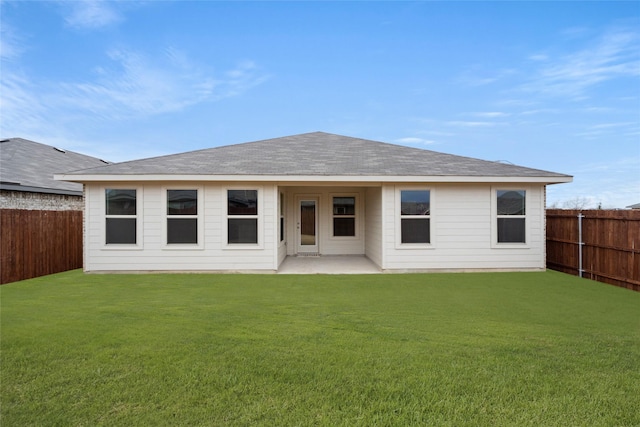 3476 N Crowley Cleburne Rd, Fort Worth, TX 76123 - rear view of house with a yard and a patio