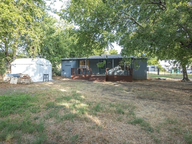 view of rear view of property