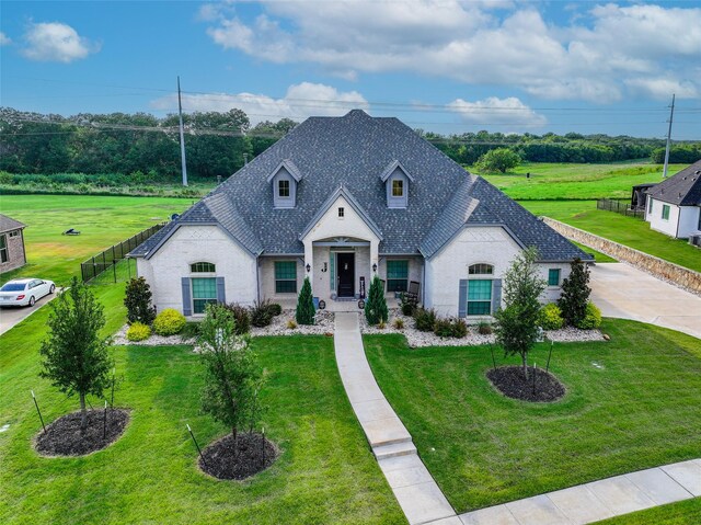 168 Falcon Point Dr, Heath, TX 75032 - french country home with a front yard