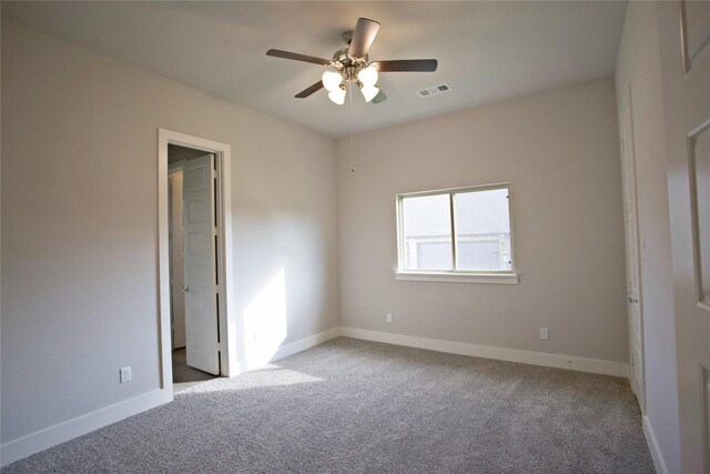 168 Falcon Point Dr, Heath, TX 75032 - spare room with ceiling fan and carpet