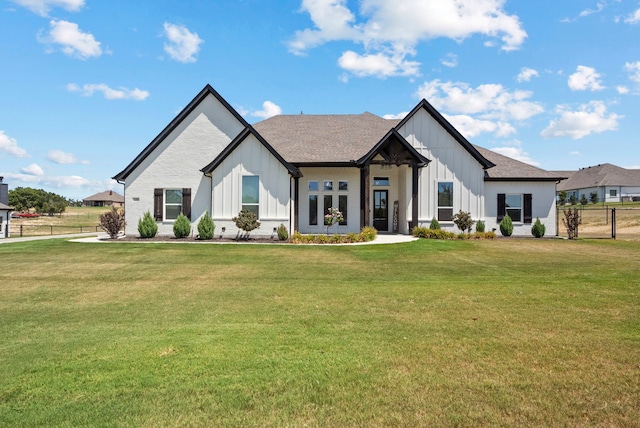 exterior space with a front yard