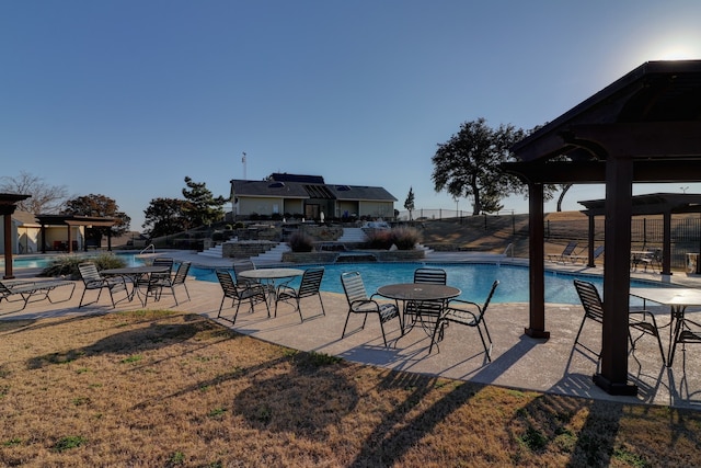 view of pool with a patio