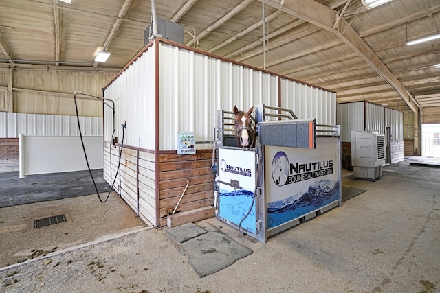 view of horse barn