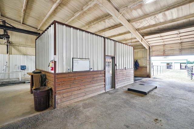 view of stable