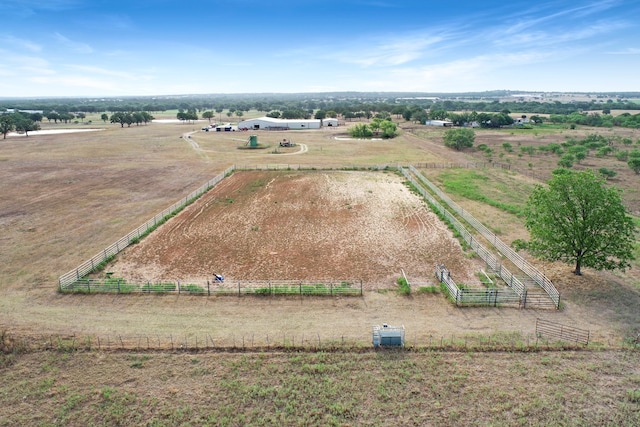 drone / aerial view with a rural view