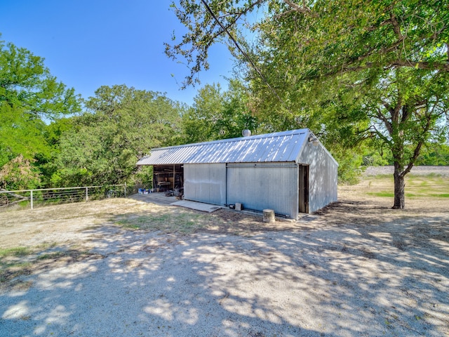 view of outbuilding