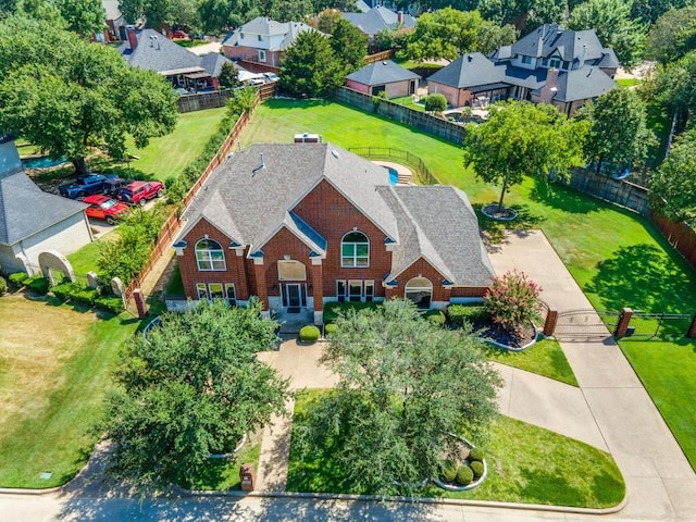 drone / aerial view featuring a residential view