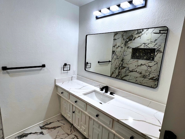 bathroom featuring vanity and tile patterned floors