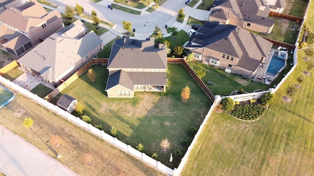 birds eye view of property featuring a residential view