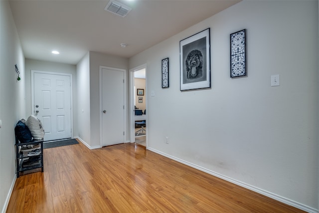 interior space featuring light hardwood / wood-style floors