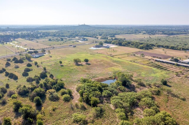 drone / aerial view with a rural view