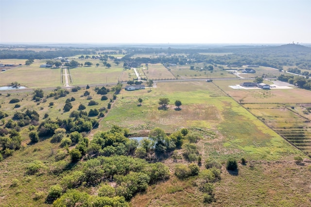 bird's eye view featuring a rural view