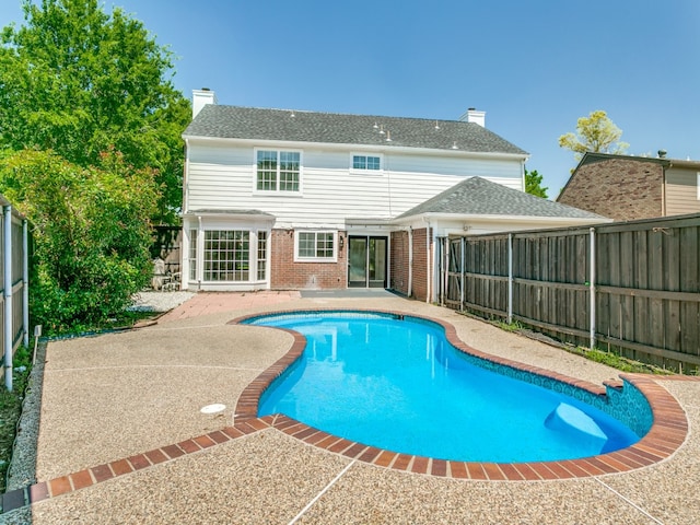 view of pool with a patio area