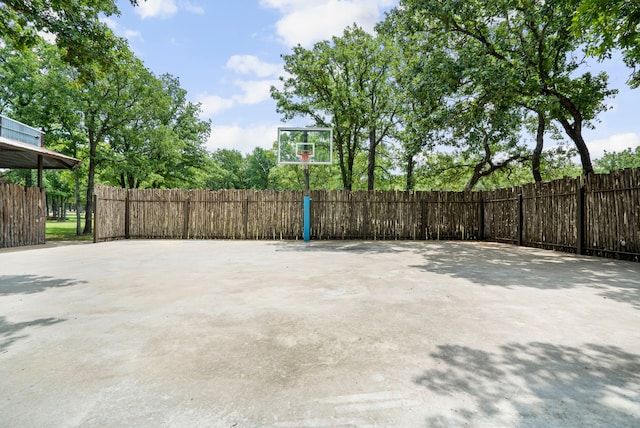 view of basketball court