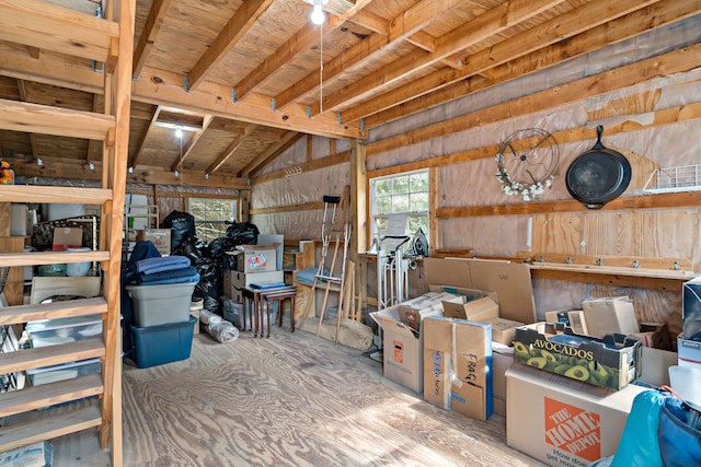 view of storage room