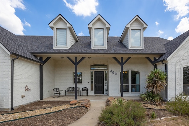 exterior space featuring a porch