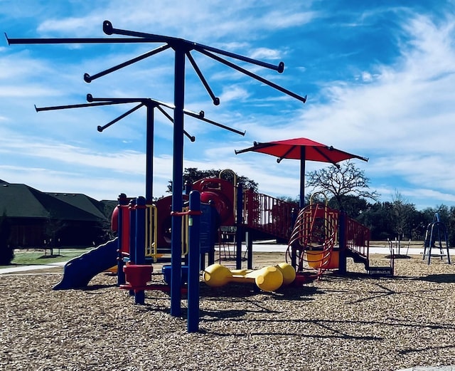 view of jungle gym