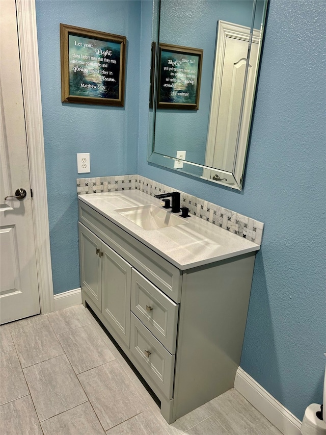 bathroom with vanity