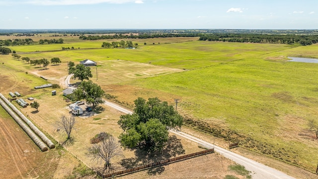 drone / aerial view featuring a rural view