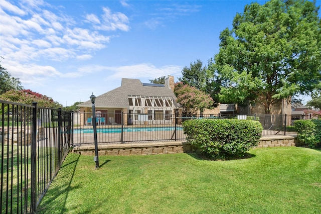 exterior space with a community pool