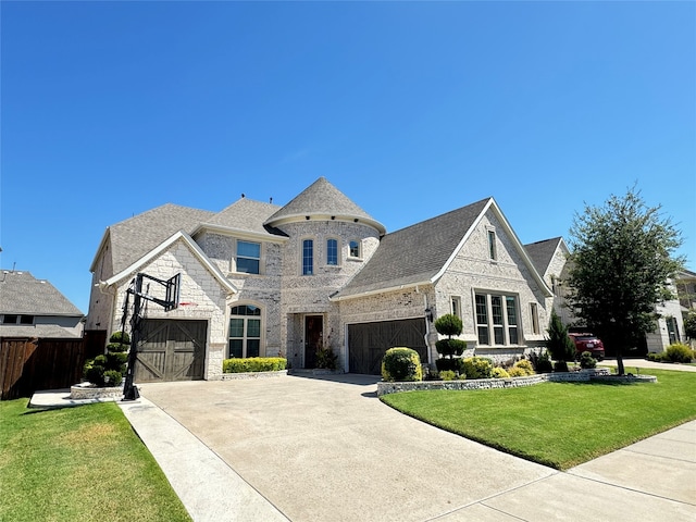 view of front of house with a front yard