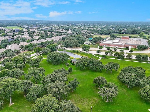 drone / aerial view with a residential view