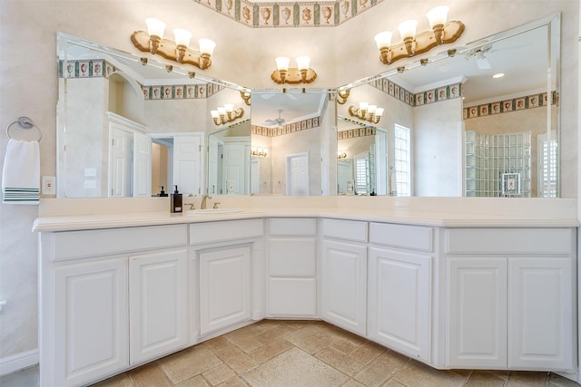 bathroom with vanity