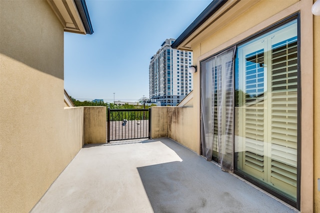 view of balcony