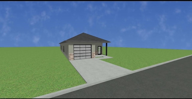 exterior space featuring a front yard