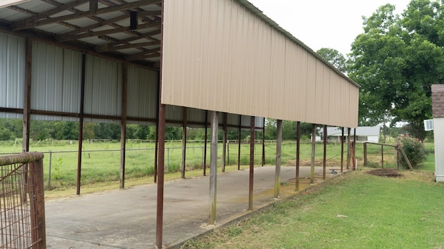 view of stable