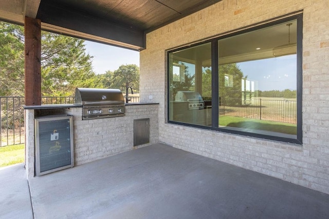115 Palisades Dr, Gordonville, TX 76245 - view of patio featuring area for grilling and grilling area