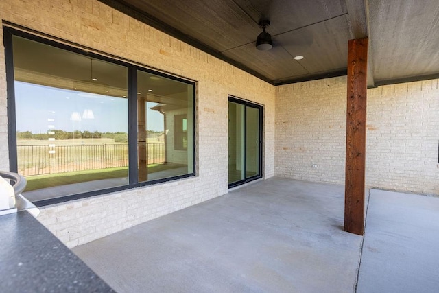 115 Palisades Dr, Gordonville, TX 76245 - view of patio / terrace with ceiling fan