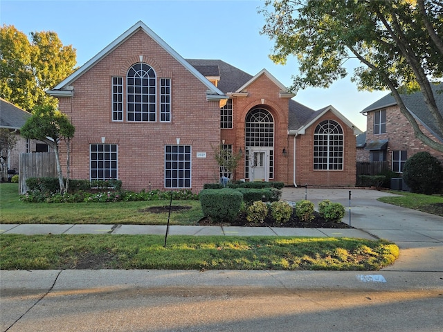 view of front property with a front yard