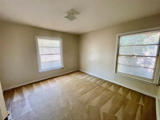 view of carpeted empty room