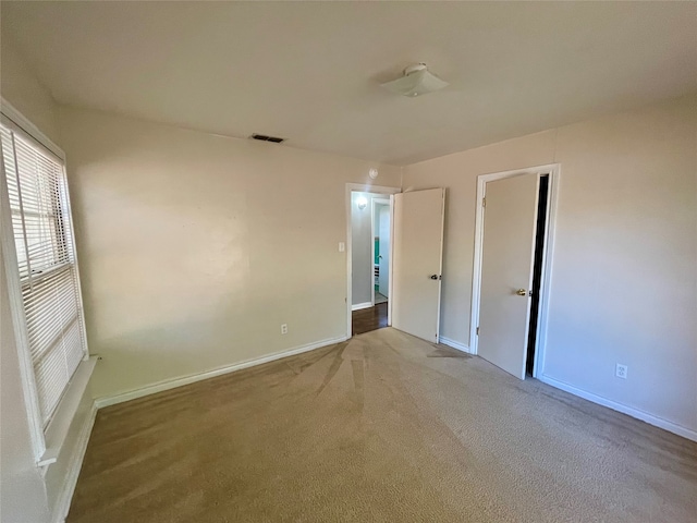 view of carpeted empty room