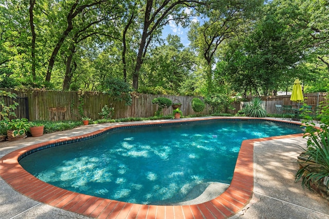 view of pool