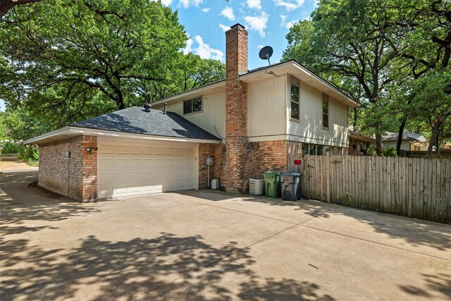 view of front of house featuring central AC