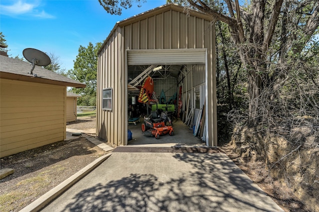 view of outbuilding