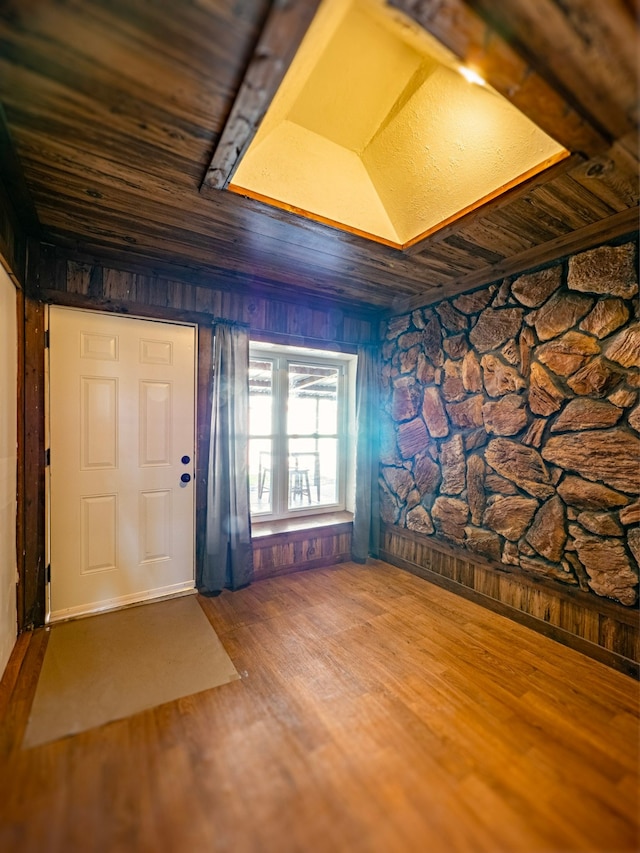 foyer featuring hardwood / wood-style floors