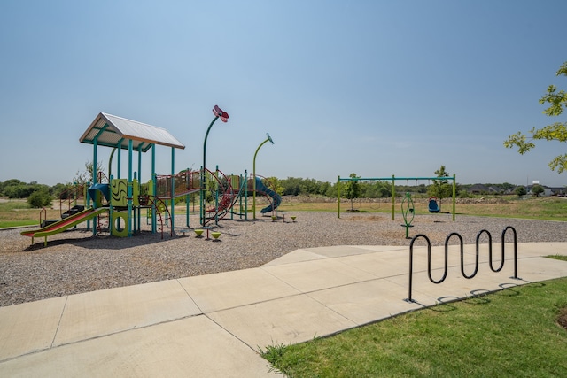 view of jungle gym