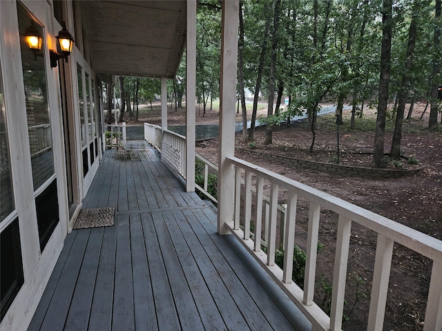 view of deck