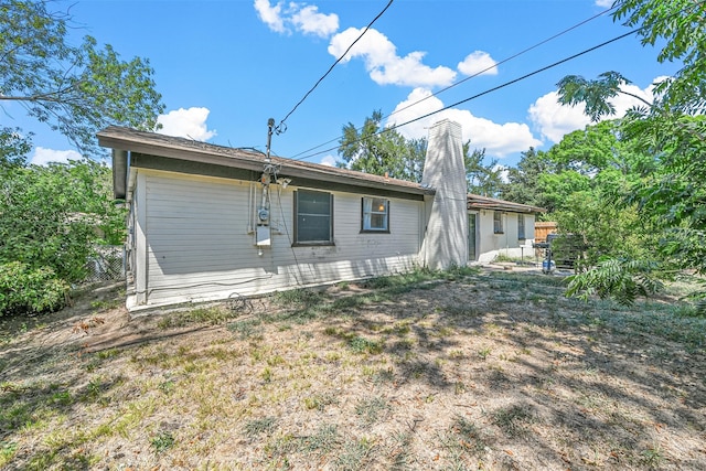 view of rear view of property