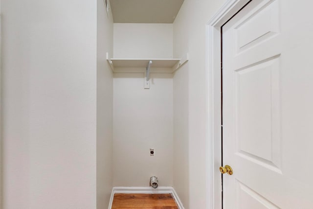 laundry area featuring electric dryer hookup