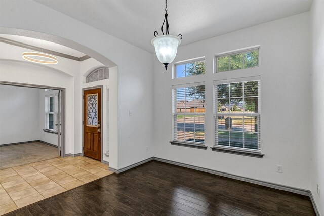 entryway with light hardwood / wood-style flooring