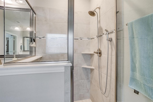 bathroom with walk in shower