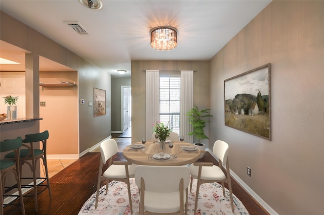 dining room featuring hardwood / wood-style floors