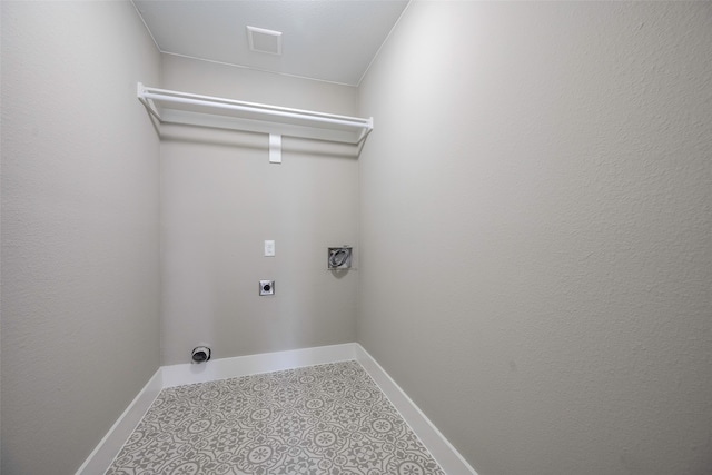 laundry room featuring electric dryer hookup