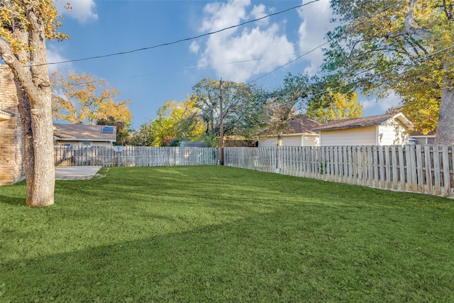 view of yard featuring a patio area