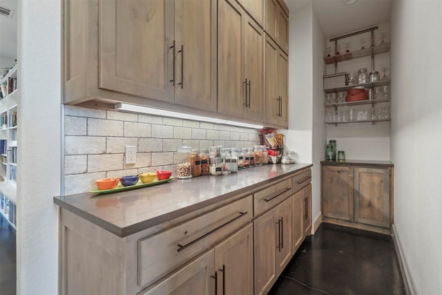 kitchen featuring backsplash