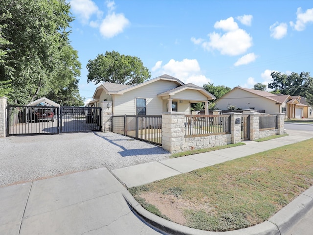 view of bungalow-style home